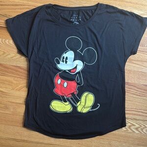 Disney Black Tee with Mickey Mouse